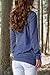 levaca Womens Fashion Loose Fit Shirts Sweatshirts Tunic Tops With Pockets Blue L