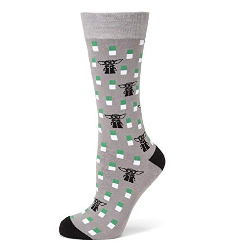 Star Wars Mandalorian The Child (Grogu) Gray Men's Dress Socks, One size fits most (up to men's size 12), Officially Licensed by Lucasfilm LTD.