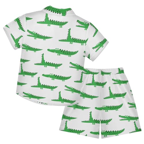 Image of Sunflower Floral Yellow Black Short Sleeve Hawaiian Button Down Shirts and Short Sets for Boys Toddler Summer Outfits