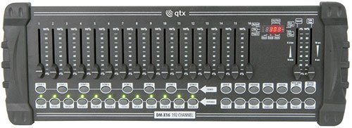 AVS-122 QTX DM-X16 192 CHANNEL DMX CONTROLLER 16 CHANNELS