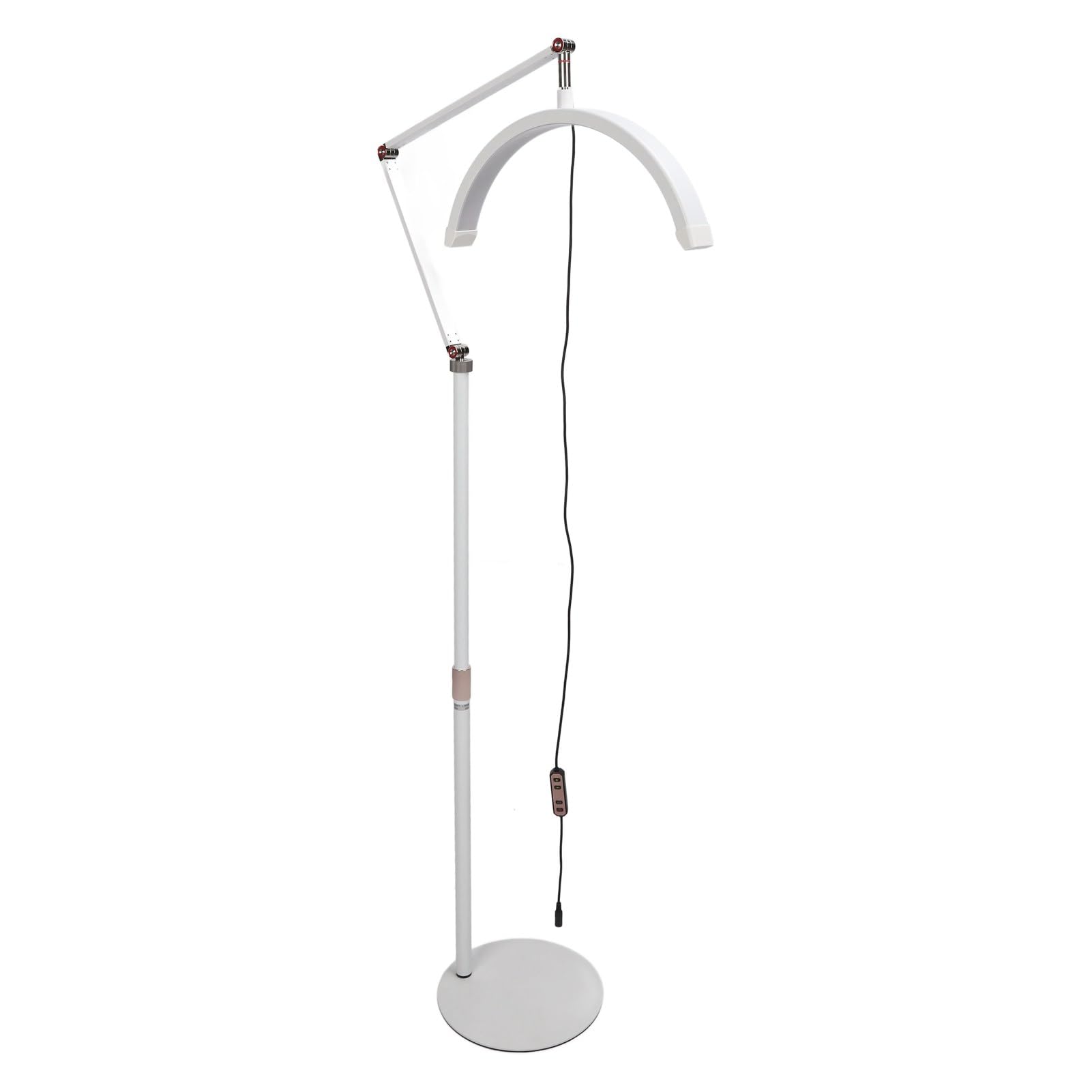 Lampada Half Moon, Lampada Half Moon Beauty 110V-240V Altezza Regolabile 10 Ingranaggi 3 Temperatura Colore per Tatuaggio Oscurante (Spina UE)