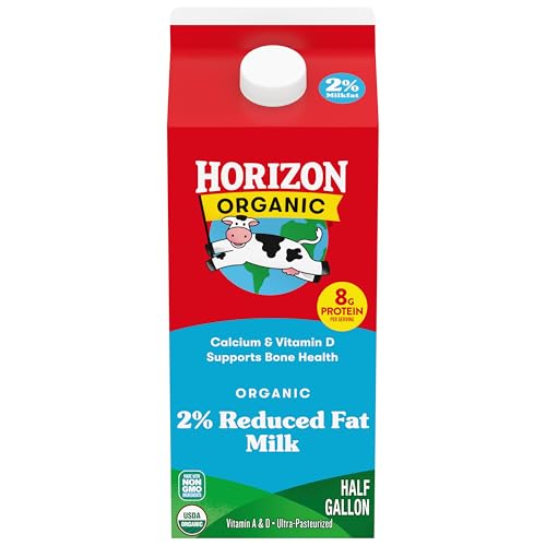 Image of Horizon Organic, 2% Reduced Fat Milk Ultra Pasteurized, 64 Ounce | USDA Organic Vitamin D Milk, Ultra Pasteurized, Rich, Creamy, & Delicious