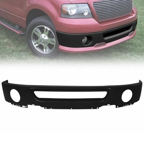 Black Front Bumper Face Bar for F150 2006 2007 2008 Pickup W/Fog Light Holes – Rust-Resistant & Factory-Fit Design