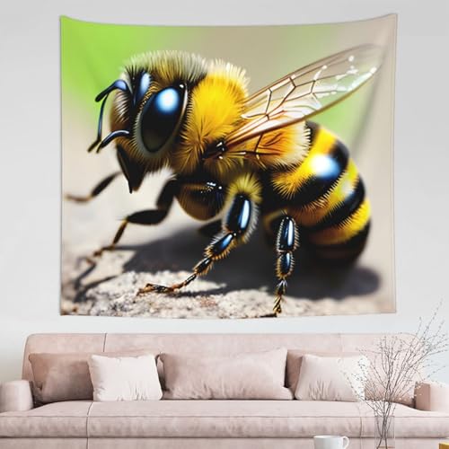 Tapisserie murale abeille pour créer un salon cocooning et chaleureux