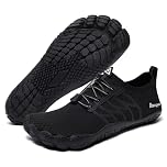 Racqua Water Shoes Mens Quick Dry Sea Womens Beach Swim Barefoot Breathable Lightweight Slip On Hiking Boat Pool Outdoor Surfing Diving Shoes Black EU 47 = UK 12