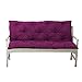 Produktbild 4L Textil Gartenbankauflage Bankauflage Bankkissen Sitzkissen Polsterauflage Sitzpolster (120x60x50, Violett)