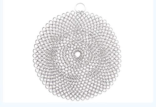 Fcgfh 1/2 PCS Brush Pot Net Kitchen Stainless Steel Cleaning Net Kitchen Tool for Tableware Baking Ware Cleaner Scrubber for Pots, Pans and Bakeware (Color : 2PCS, Size : Brush pot net)