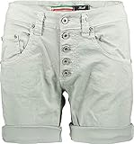  Please Damen Freizeit Short P88A Boyfriend XXS XS S M L XL Weiss Schwarz Beige Blau Grün Orange Rosa Lila Oliv Neon, Größe:L, Farbe:Frozen Mil 3135X