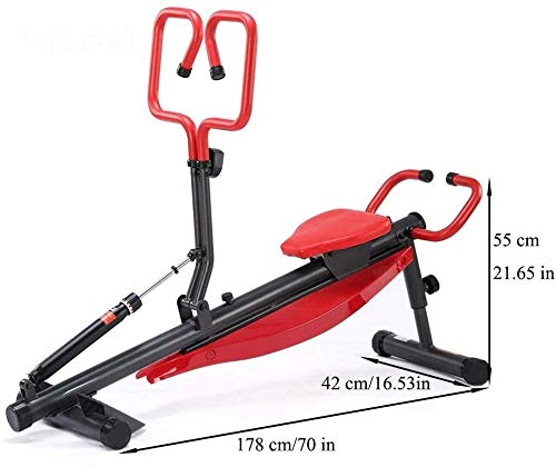 Image of Fitness Indoor Rower Rowing Machine Concave Handle Design Multi-Function Rowing Machine - Full Body Exercise for Home Use