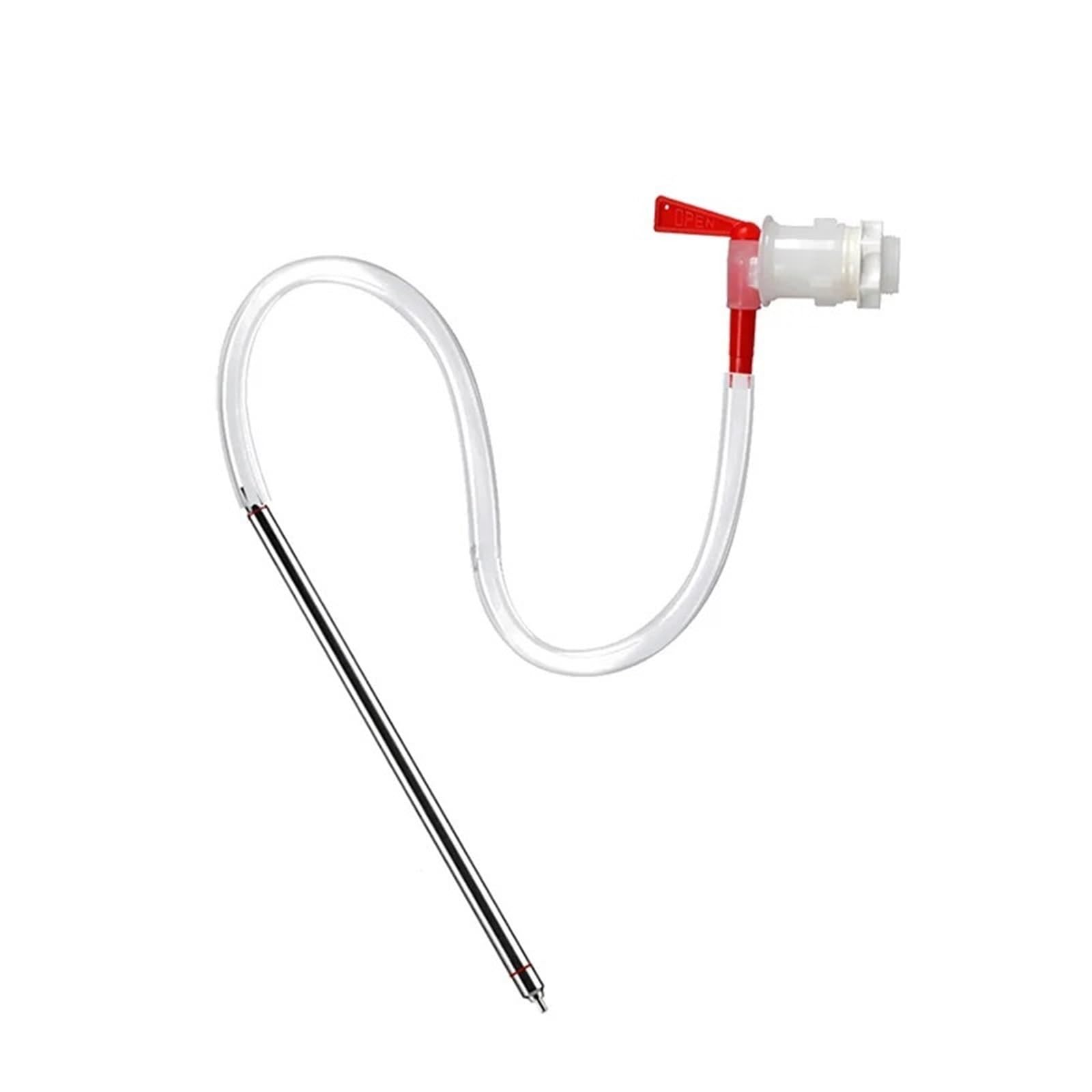 Hogar y elaboración de cerveza Kit de llenado de botellas de cerveza con resorte de 35 cm, grifo y cepillo for balde de embotellado y manguera de 1 m, herramientas de transferencia de vino de acero in
