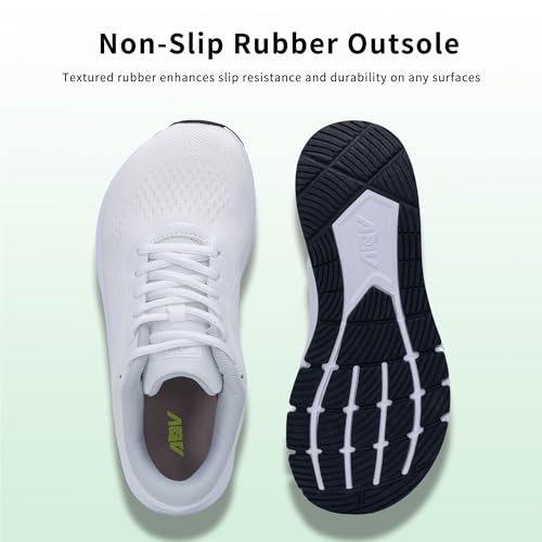 Image of Wide Toe Box Shoes Women Arch Support Walking Sneakers Orthotic Tennis Shoes for Plantar Fasciitis Bunions