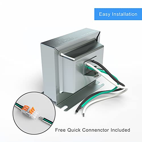 Doorbell Transformer 3Tran Tri-Volt (8V 10Va, 16V 10Va Or 24V 20Va) Hardwired Door Chime Transformer 8-24V #TOP3