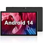 Tablet 10 inch Android Tablet PC, 10.1" Android 14 Tablets, DDR4 6GB RAM 32GB ROM 2MP+8MP Dual Camera, WiFi-6 Bluetooth 1TB Expand IPS Full HD Display Tab, 6000mAh Battery Powerful Performance Tablet