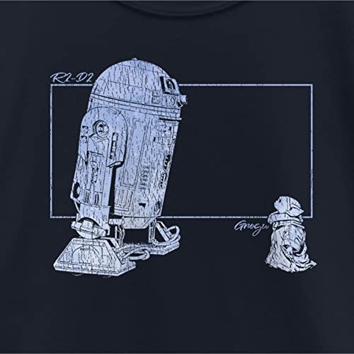 The Mandalorian Girl's Star Wars Distressed R2-D2 and Grogu T-Shirt2