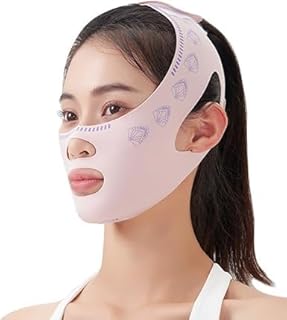 ضمادة النوم لتنحيف الوجه بتصميم حرف V لشد الوجه والاسترخاء وتقليل الذقن المزدوجة والتدليك وتخفيف ترهل الوجه