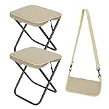 【2025人気選択】折りたたみ椅子 約320g 軽量 小型 アルミ合金 折りたたみイス コンパクト 持ち運び 簡易椅子 ショルダー付き 携帯チェア 山登り キャンプ ハイキング 釣り (1, カーキ色x2)