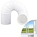 Ruolin Manguera de Escape Universal para Aire Acondicionado, 2 m Manguera Aire Acondicionado Portatil Diámetro 130mm para Aire Acondicionado, Secadoras y Campanas Extractoras