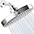 AISINYI High Pressure Rainfall Shower Head, 6 Inches Luxury Modern Showerhead with Perfect Adjustable Replacement, Removable Restrictor, Easy Installation for Your Bathroom Shower Heads(Chrome Plated)