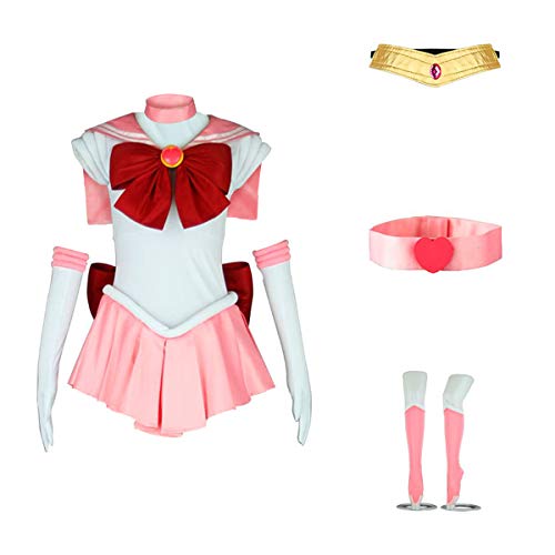 ANOTHERME Women's Costume Sailor Moon Chibi USA Chibi Cosplay Outfit Uniform Dress Suit Female Large