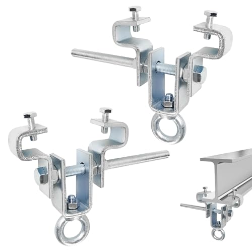 SQLJYU 2 Pezzi Supporto per Sacco da Boxe, Staffa per Sacco da Boxe, Gancio per Sacco da Boxe, per Trave Regolabile da 65 mm a 225 mm