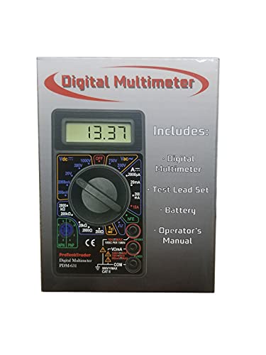 Basic Digital Multimeter With 7 Test Functions Ac Dc Voltage Resistance Current Transistor Diode Audible Continuity Buzzer And Square Wave Output #TOP6