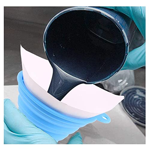 100 Stück -Farbfiltersiebe Papier mit 1 Silikonfilter-Trichter-Filtersieb, feines Nylon-Netz für Automobil-Sprühfarbe, Kunsthandwerk