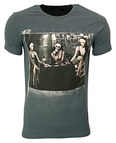 Religion T-Shirt pour Hommes Bande Poker - Bleu, L