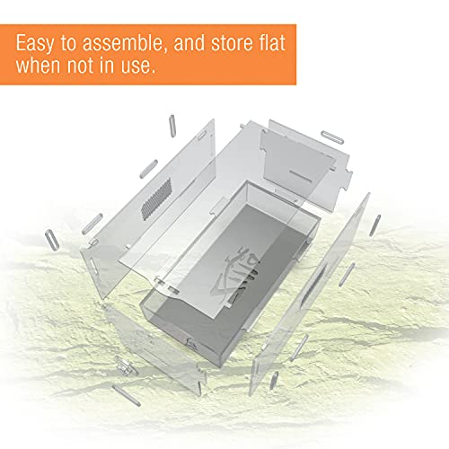 Zilla Micro Habitat Terrariums with Locking Latch, Terrestrial, Small