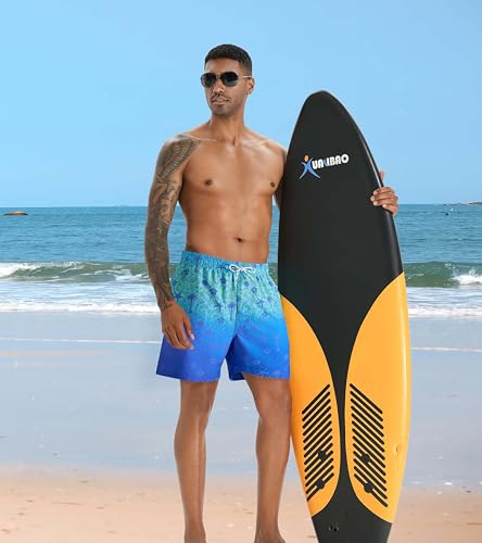 Image of APTRO Men's Swim Trunks with Compression Liner 5 Inch Bathing Suit Beach Swimsuits