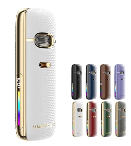 ブープー Vmate E2 Pod スターターキット 1500mAh 30W 3ml VOO POO ブイメイト ポッド 電子タバコ Vape ベイプ ニコチンフリー (Seashell White)