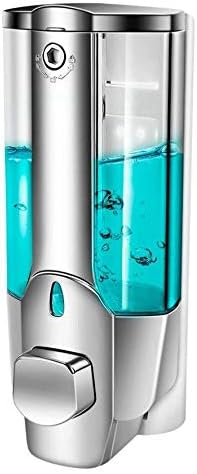 SSSE Soap Dispenser with Lock (Silver/Grey) Lockable Soap/Shampoo/Conditioner/Lotion Gel Dispenser (350 ml)