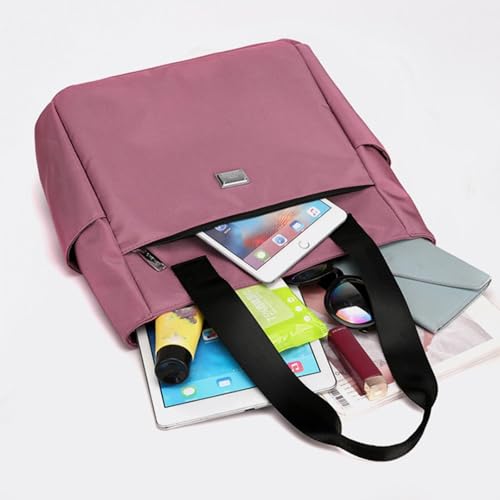 Gloryboom Large Capacity Water Repellent Multi Pocket Nylon Shoulder Bag,Tote Bag for Women,Simple and Versatile2