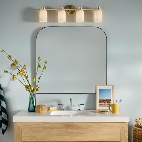 Image of Kichler Shae 4-Light Bathroom Vanity Light, Champagne Bronze