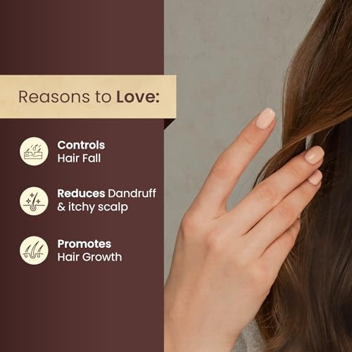 Image of Mother Sparsh Ayurvedic Dashmool Hair Lep Powder - Pre Shampoo Hair Mask | Control Hair Fall with power of herbs | Deep Nourishment & Promotes Hair Health | 60gm