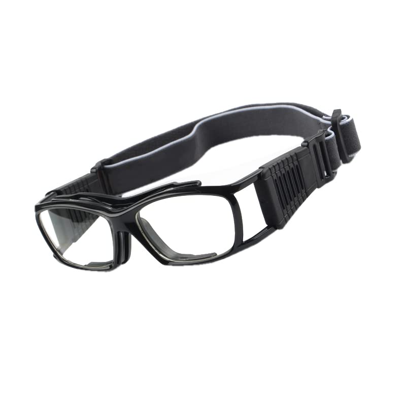 Vintage Basketball Glasses Slimfit Protective Safety Sports Goggles (black)