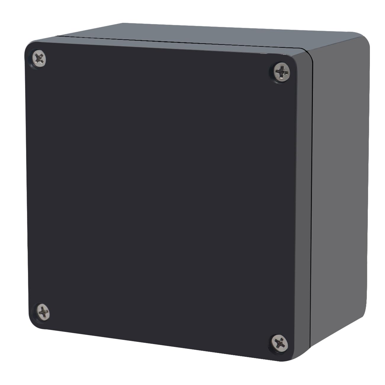 Otdorpatio Project Box IP65 Waterproof Junction Box ABS Plastic Black Electrical Boxes DIY Electronic Project Case Power Enclosure 4.72x4.72x2.95 inch (120x120x75mm)