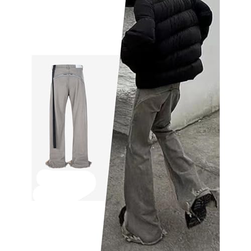 Long Pants for Men and Women with Spiral Track and Large Zipper Jeans2