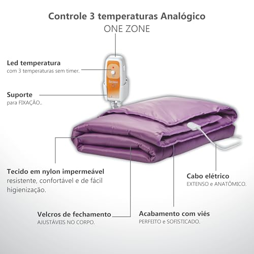 Manta Térmica Estética Analógica MEIO CORPO Bioterm - Certificação Inmetro e Iso9001