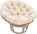 Krzesło Spodek, Papasan Krzesło Poduszka, Księżyc Krzesło Home Outdoor Indoor Overstuffed Siedzenia Poduszki Podkładki, Hamak Huśtawki Podkładki Krzesło Nie Wliczone Krzesło,Beige-120 x 120cm/47.2 x 47.2in