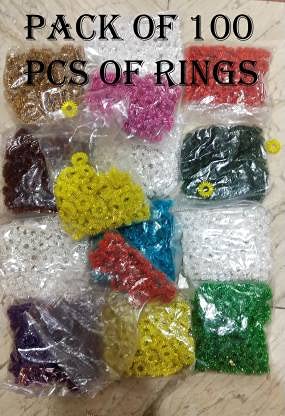 ACi Acupressure Sujok Ring - Small Figure Rings Massage for Pain Relief || Numbs Improve Blood Circulation || Control Blood Pressure & Sugar (PACK of 100, GOLDEN)