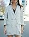 The Drop Women's Natural Oversized Double Breasted Linen Blazer by @paolaalberdi, M