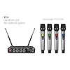 Chord XU-4 Wireless Microphone System – 4-Channel UHF Receiver with 4 Handheld Mics, True Diversity, UK Plug – For Events, Groups & Performers #1