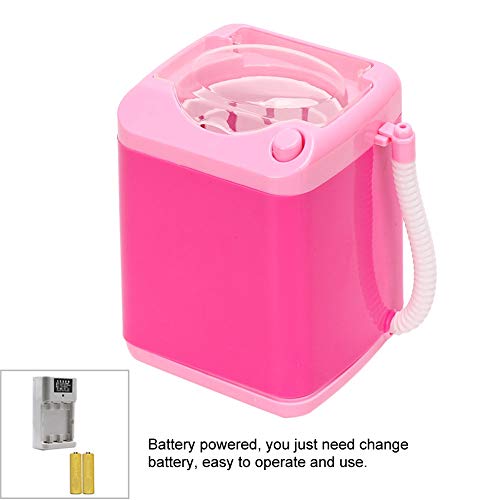 Uxsiya Elektrische mini-wasmachine, automatische make-up-borstelreiniger, kinderspeelgoed, mini-wasmachines voor make-up sponzen (roze) - Image 5
