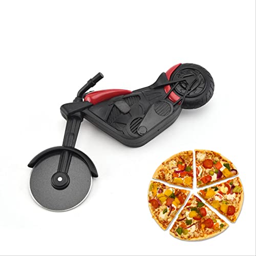Motorcycle Pizza Cutter, Cool Pizza Cutter Stainless Steel Wheel Blade, Kitchen Gadget Present With Stand/Brush #TOP2