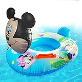 【Material de seguridad】 Este anillo de natación para bebés es un anillo de piscina soldado con material de PVC importado de alta densidad. No es tóxico, inodoro, suave y no irrita la piel. La boca inflable está hecha de tecnología mejorada a prueba de fugas, inflada y desinflada. Es más conveniente, no te preocupes por las fugas de los anillos de natación.