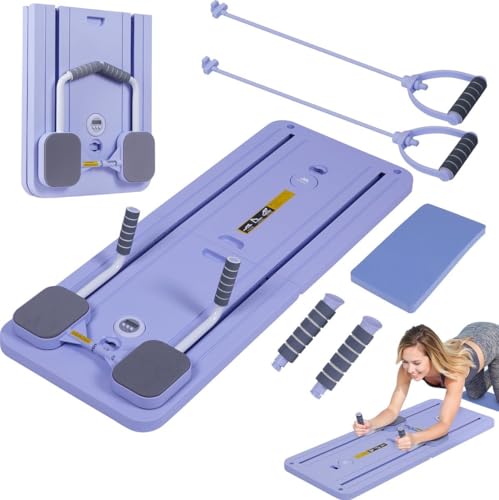 Taylor & Brown Pilates Board at Home – Mini Pilates Reformer Board & Reformer Pilates Machine – Compact Reformly Pilates Board for Effective Workouts (Purple)