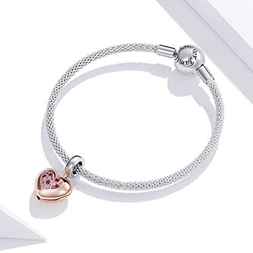 Cadena de seguridad de plata 925 amor para pulsera 5