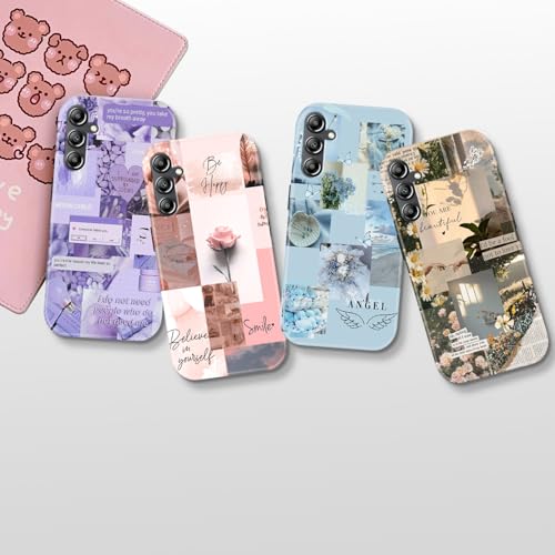 Image of COLORflow Back Cover Compatible with Samsung Galaxy A14 5G / 4G | Aesthetic Color Customized | Glossy Armoured Bumper with Camera Protection Back Cover Compatible with Samsung Galaxy A14 5G / 4G