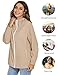 TCOT Women's Waterproof Rain Jacket Lightweight Hooded Raincoats Travel Jackets Outdoor Packable Windbreaker Khaki M