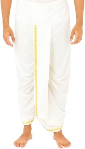 HALDI MEHENDI SHAADI Readymade Men’s Cotton Dhoti Pants | Stitched Dhoti for Men &amp; Boys | Wedding, Festival, Puja Wear | V...